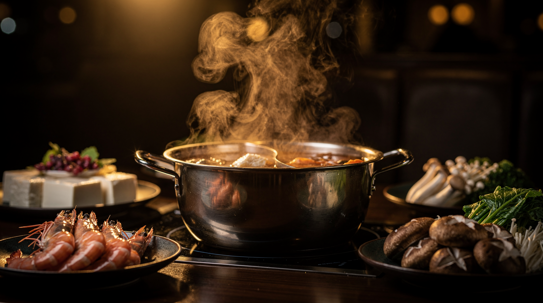 Delicious Hot Pot Selection with Fresh Ingredients