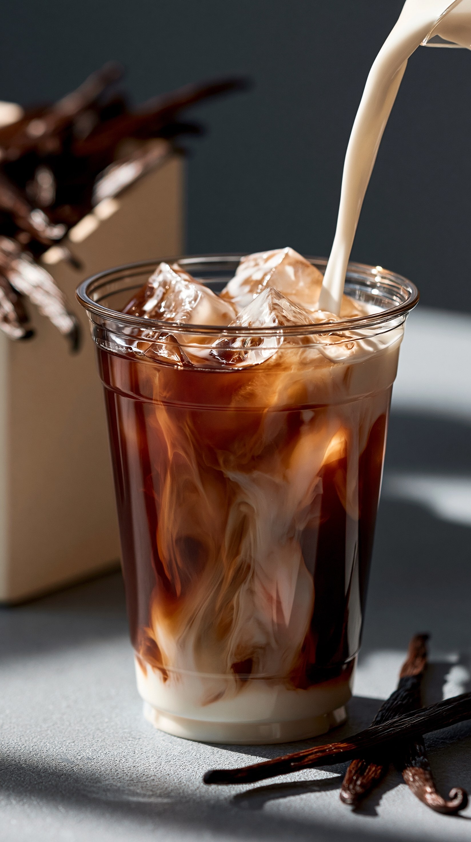 Delicioso Café Gelado com Creme e Baunilha