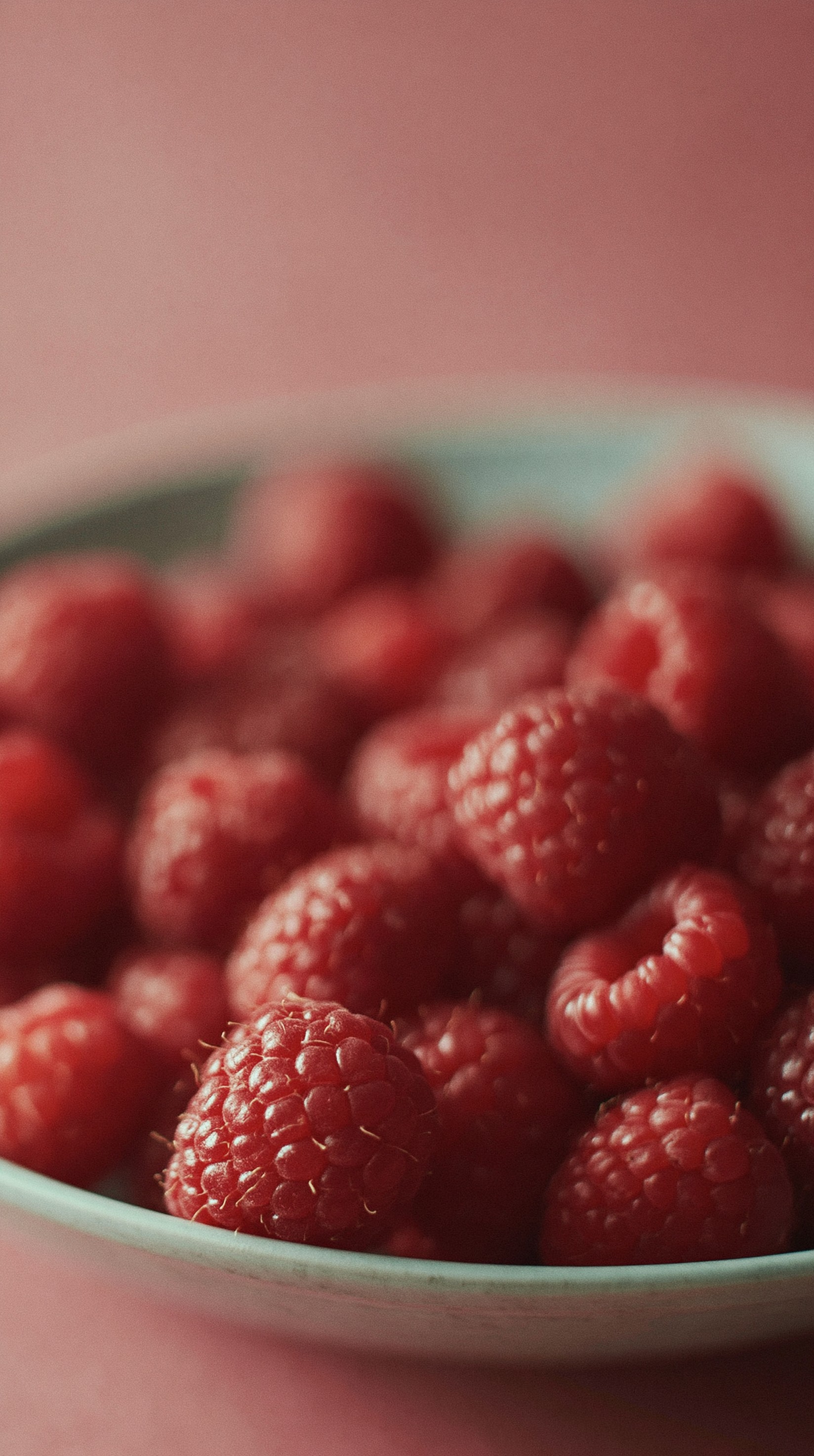 Fresh Raspberries in a Bowl