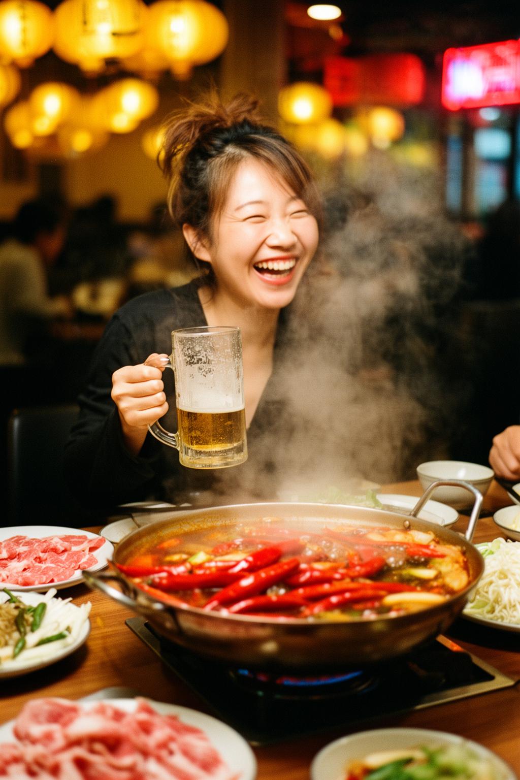 Festa de Fondue Picante com Cerveja