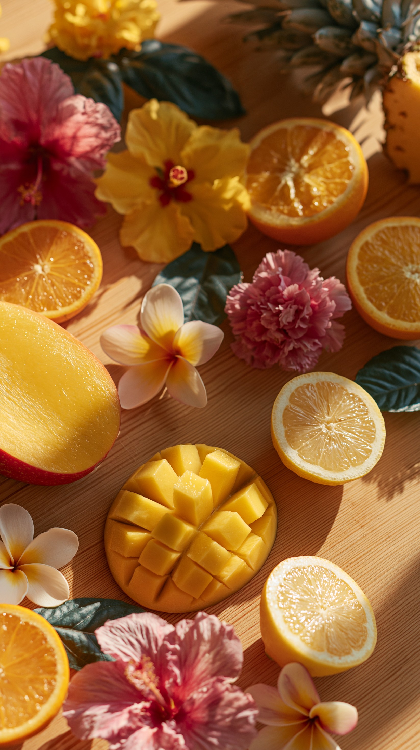 Vibrant Tropical Fruit Arrangement